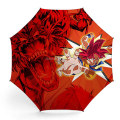Goku God Red Umbrella