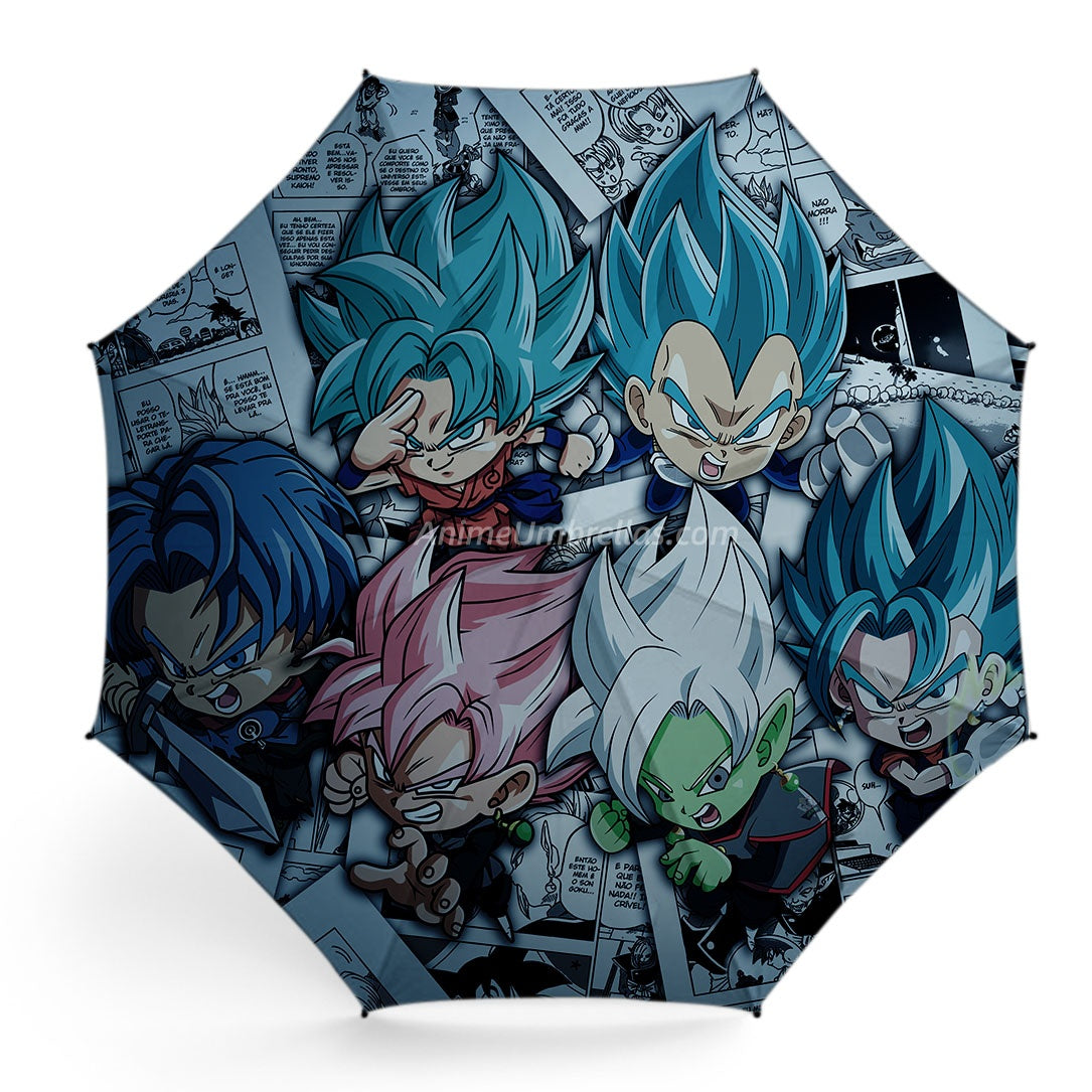 Dragon Ball Chibi Comic Umbrella